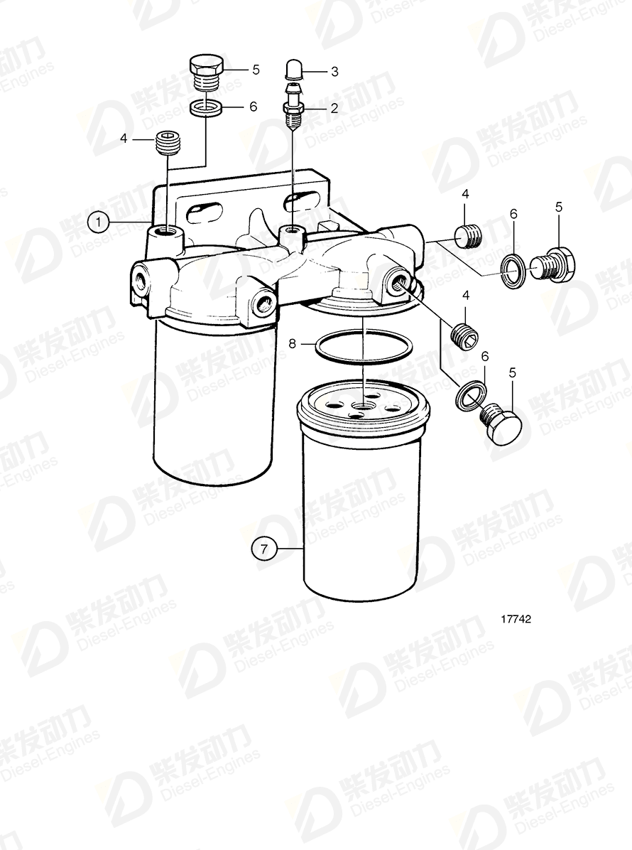 volvo penta Gasket 976929 Drawing volvo penta Gasket 976929 Drawing